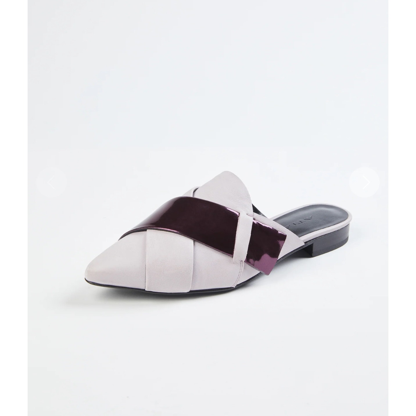 Atiana Origami Slippers in Lavender Leather Slip On Mule Size 37