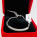 Moissanite Diamond Tennis Bracelet GRA Certified Brilliant Round Cut Adjustable