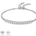 Moissanite Diamond Tennis Bracelet GRA Certified Brilliant Round Cut Adjustable