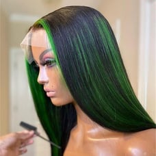 Human hair blended lace fronts wigs