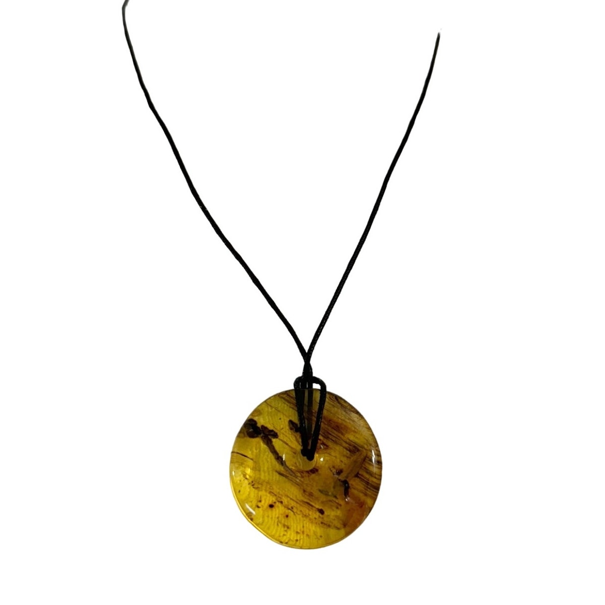 Baltic Amber Necklace Chunky Raw Shape Polished