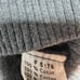 Lacoste Sweater Mens Size 8 Gray V-Neck Long Sleeve Pullover Sweater Logo Cotton