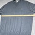 Lacoste Sweater Mens Size 8 Gray V-Neck Long Sleeve Pullover Sweater Logo Cotton