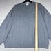 Lacoste Sweater Mens Size 8 Gray V-Neck Long Sleeve Pullover Sweater Logo Cotton