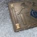 1978 Harry Klitzner Free Mason Solid Bronze Belt Buckle Great Vintage Shape