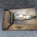 1978 Harry Klitzner Free Mason Solid Bronze Belt Buckle Great Vintage Shape
