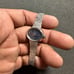 Vintage Hamilton Ladies Mechanical Wind Up Watch Silver Tone Blue Dial 10K R.G.P
