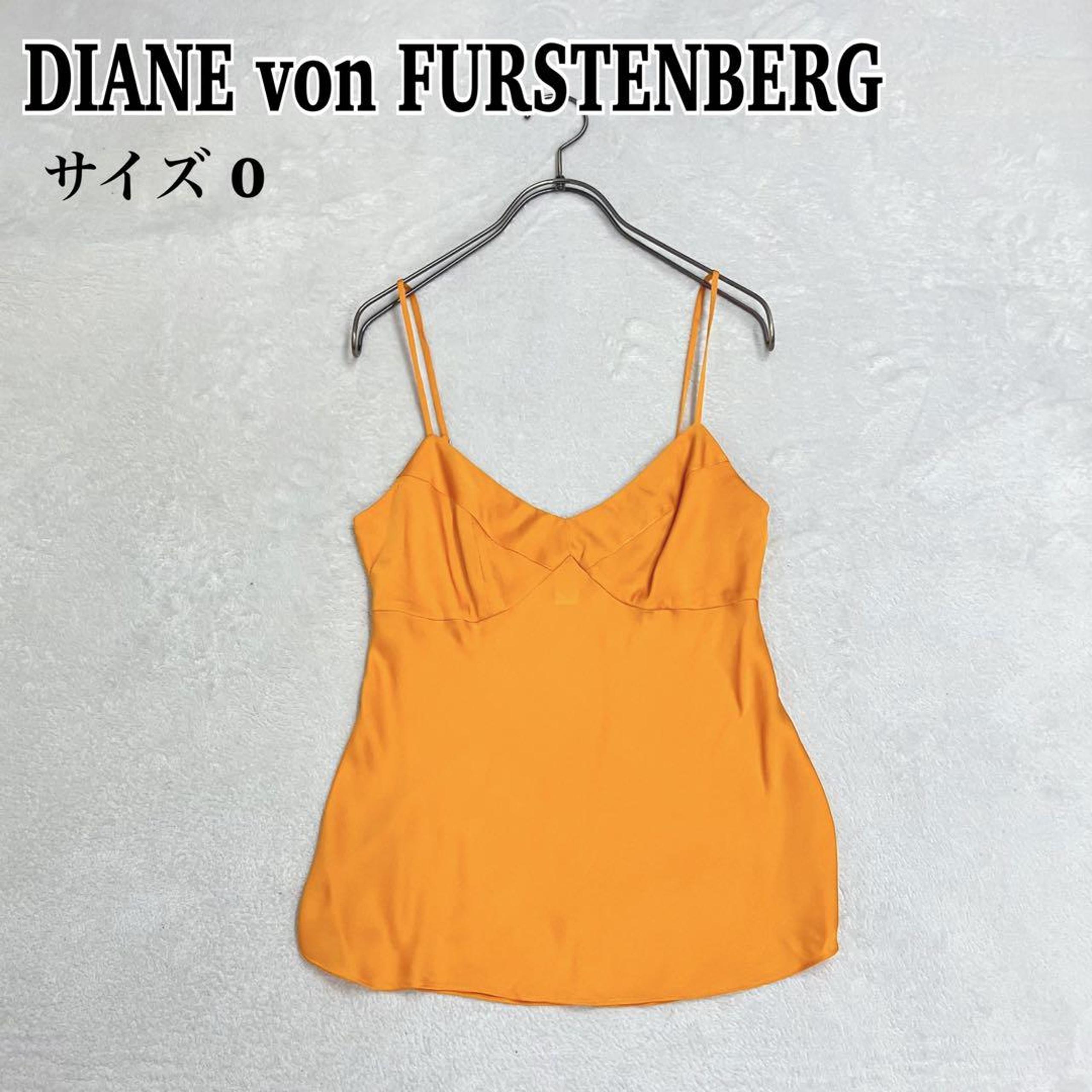 Diane von Furstenberg Camisole Silk Orange XS Small