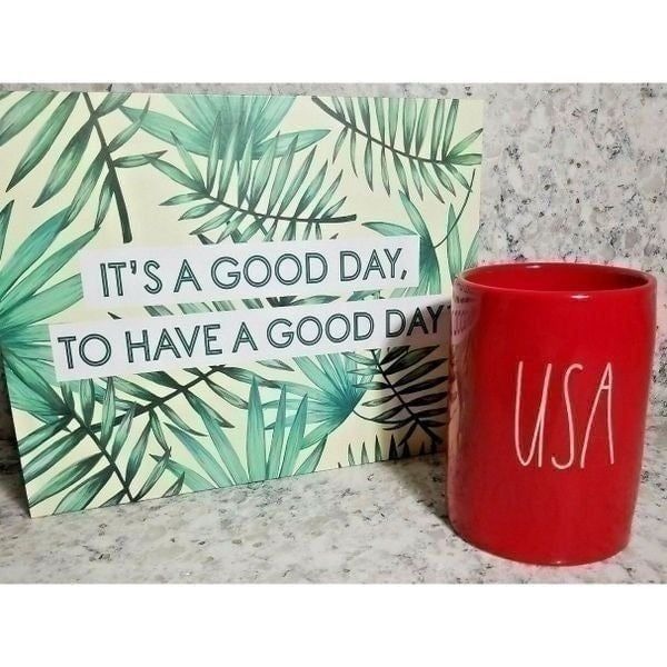 Rae Dunn America LL USA Red Candle (11.4oz) - Summer Sun Scent NEW