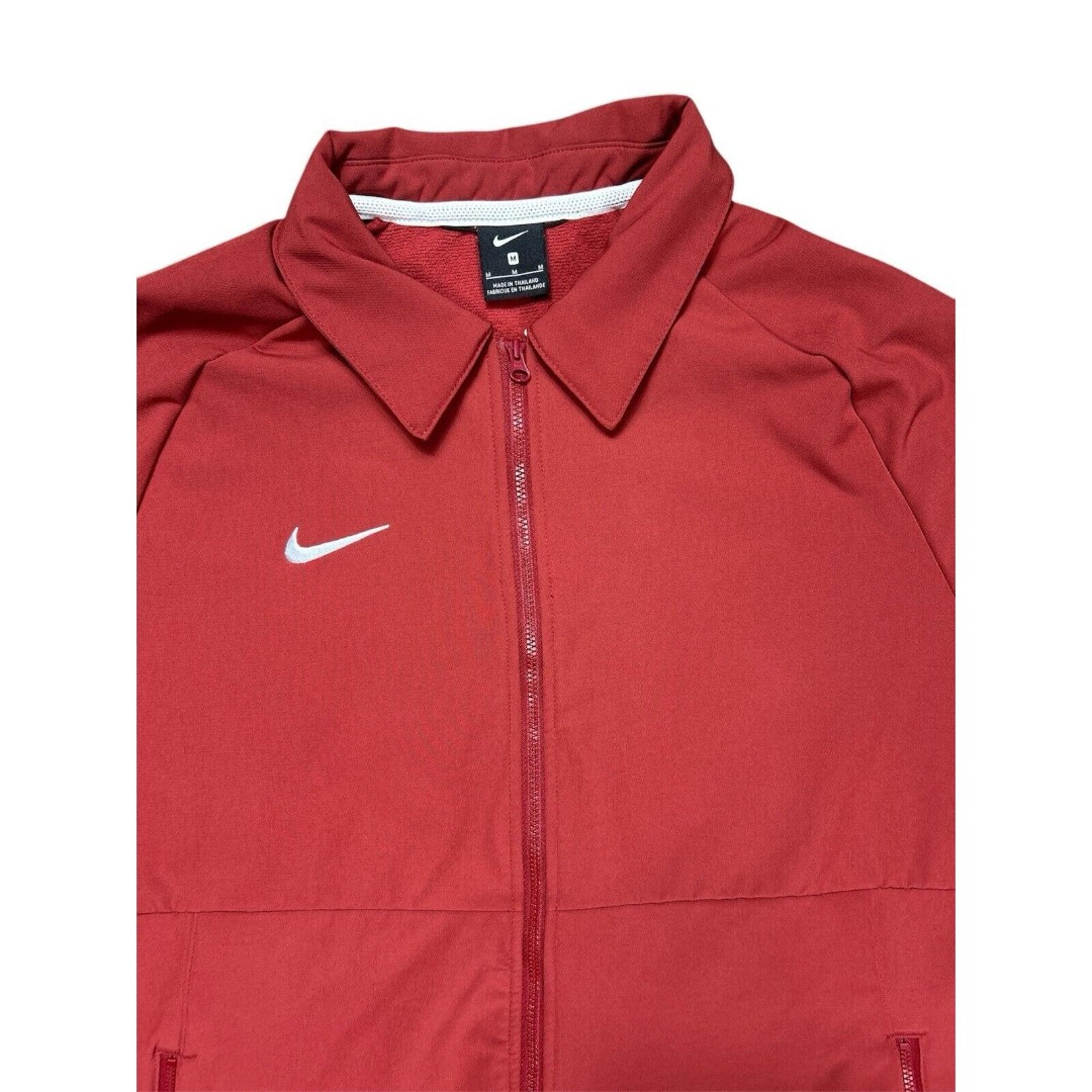 Nike Men’s Full Zip Mid Weight Coaches Jacket Red Size Medium CI4472-698