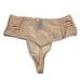 NWT VICTORIA'S SECRET High Waist Thong Sz S Beige Mesh