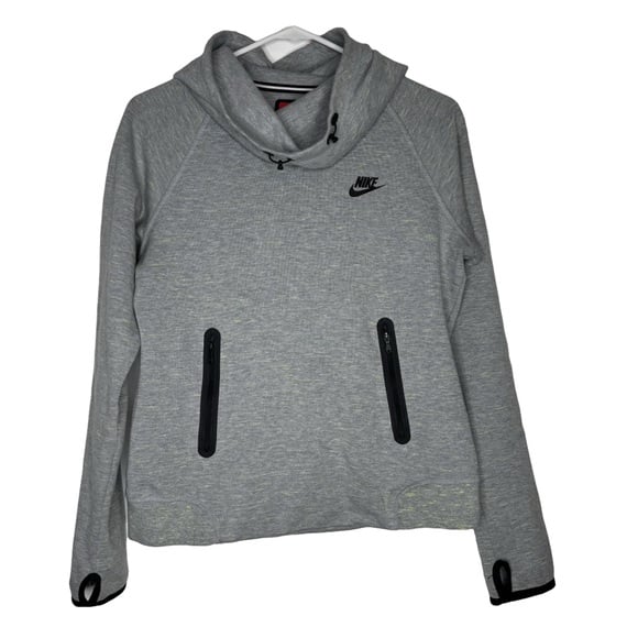 Nike Gray Hoodie with Black Accents