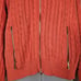 Lauren Ralph Lauren Sweater XL CREST LOGO Cable Knit Fisherman Full Zip Preppy