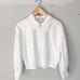 Alice + Olivia Onella Embroidered Button Front Blouse Off White XL NEW