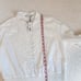 Alice + Olivia Onella Embroidered Button Front Blouse Off White XL NEW