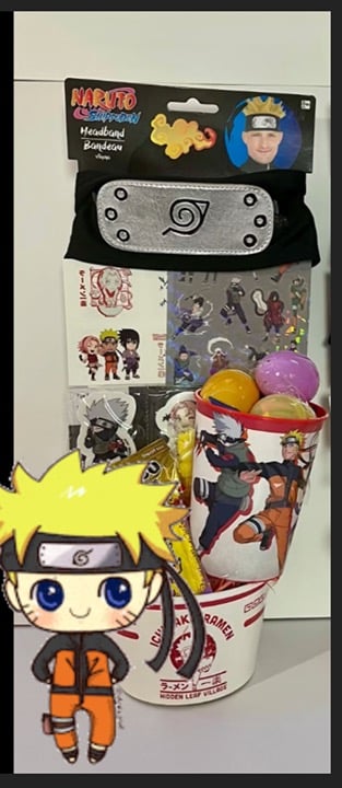 Naruto cup Easter Basket