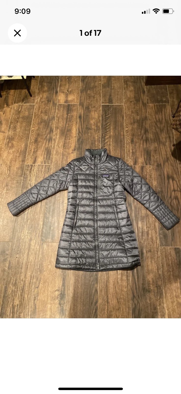 Patagonia Radalie Insulated Parka Women Grey Size Small Full Zip 27695 Long