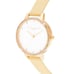 NEW in Box, Olivia Burton Watch, Rainbow Crystals Bezel, Yellow Sunshine & Gold