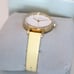 NEW in Box, Olivia Burton Watch, Rainbow Crystals Bezel, Yellow Sunshine & Gold