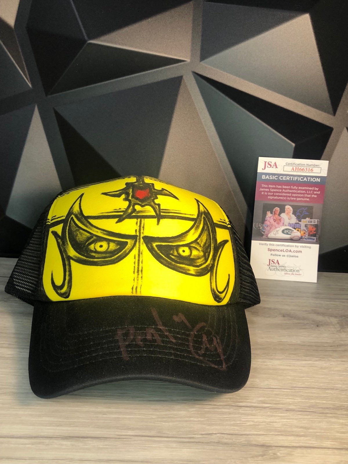 WWE AEW Penta El Zero M Signed Hat JSA COA