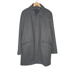 Banana Republic | Men | Gray Wool Blend Tweed Tall Top Coat | Size Large