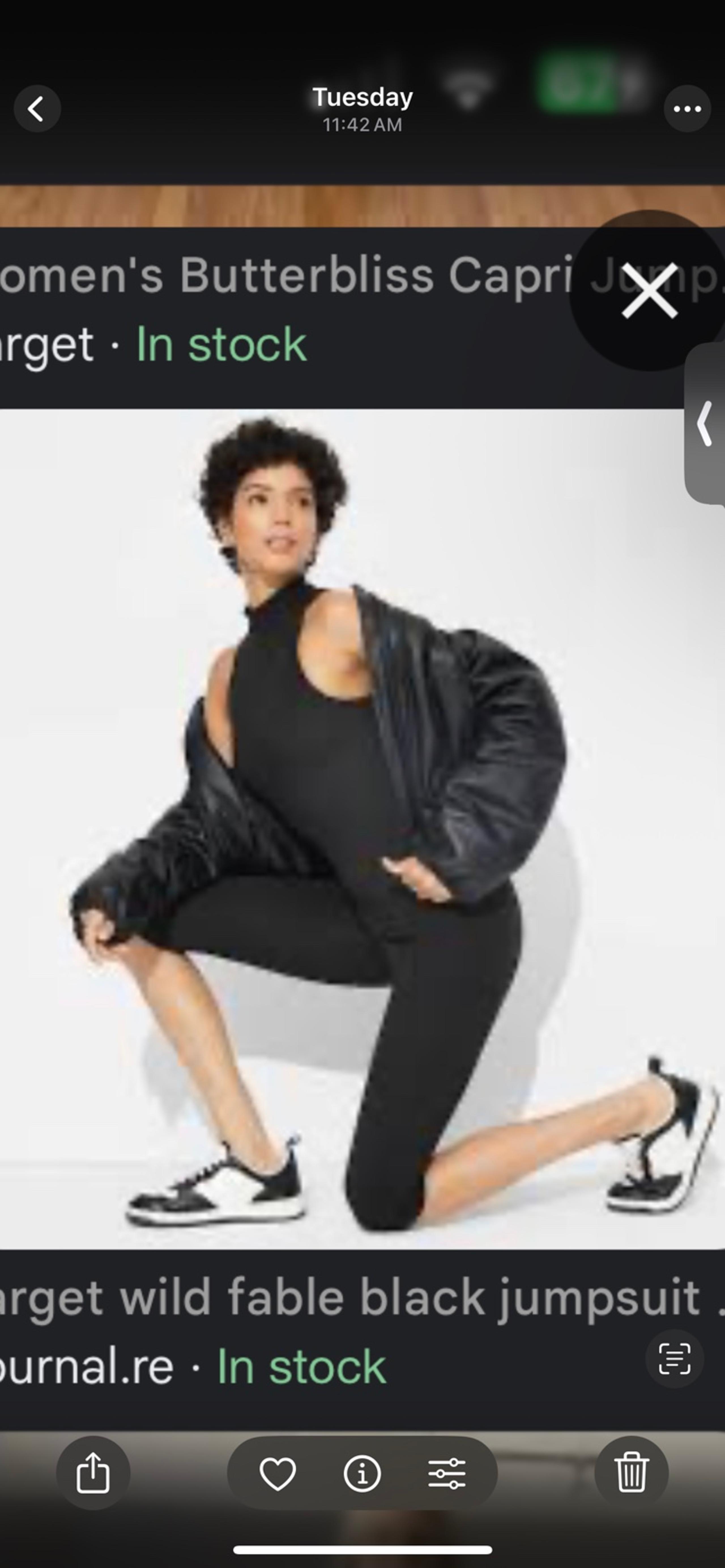 Women’s wild fable capri jumpsuit butterbliss