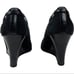 Donald J. Pliner Black Suede Crisscross Mary Jane Wedge Pump Size 8M