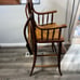 Vintage Antique Wooden Baby Highchair Wood High Chair