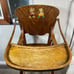 Vintage Antique Wooden Baby Highchair Wood High Chair