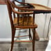Vintage Antique Wooden Baby Highchair Wood High Chair