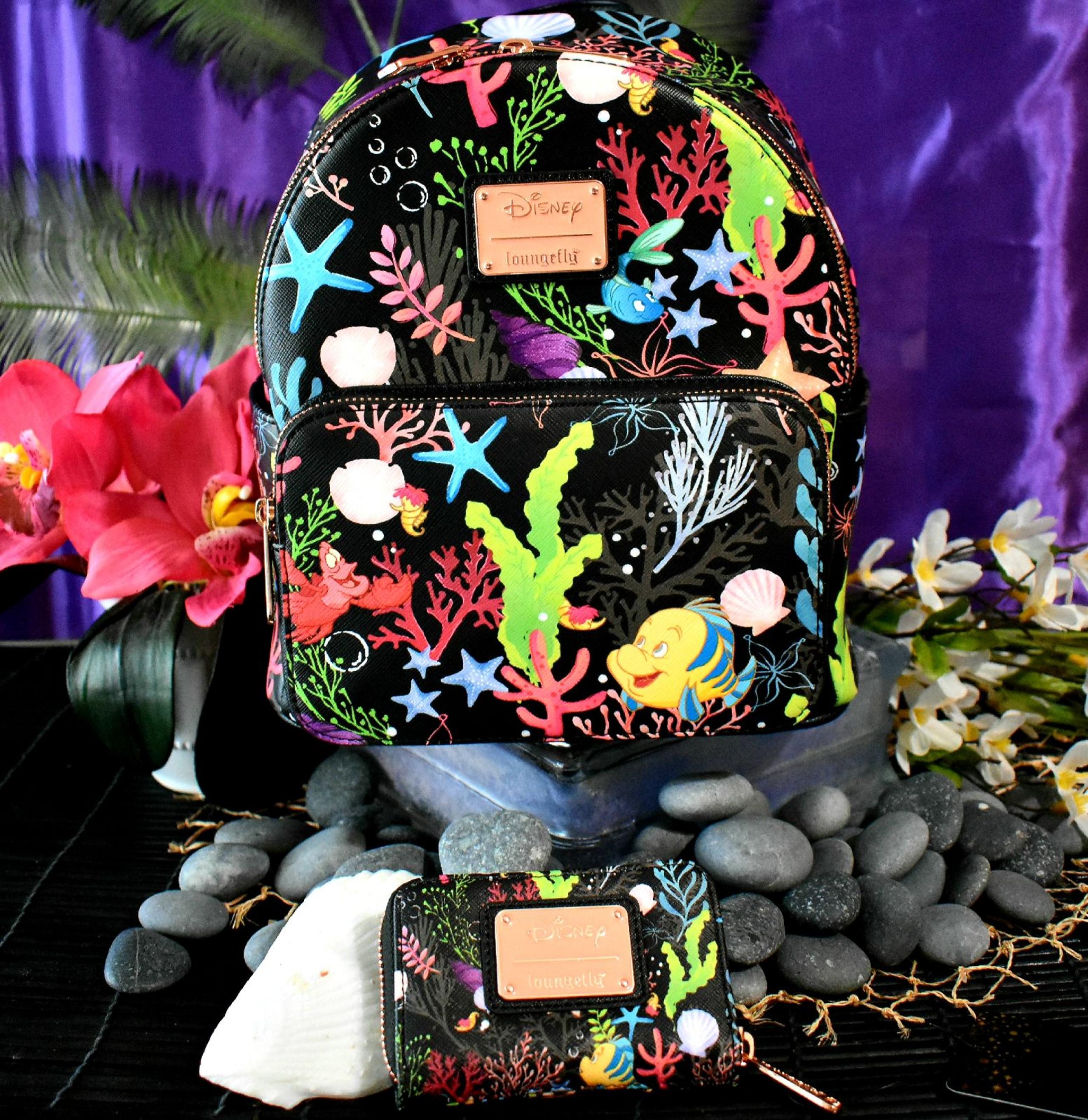 Loungefly little Mermaid backpack wallet
