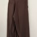 The Workshop Chic Brown Wide-Leg Trousers pants