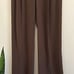 The Workshop Chic Brown Wide-Leg Trousers pants