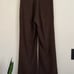 The Workshop Chic Brown Wide-Leg Trousers pants