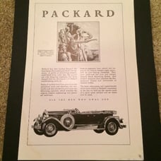 Vtg 1929 Packard Advertisement Ad