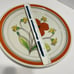 ITALIAN MANCER CERAMAR POPPY PLATE hand painted 12” Floral Italy