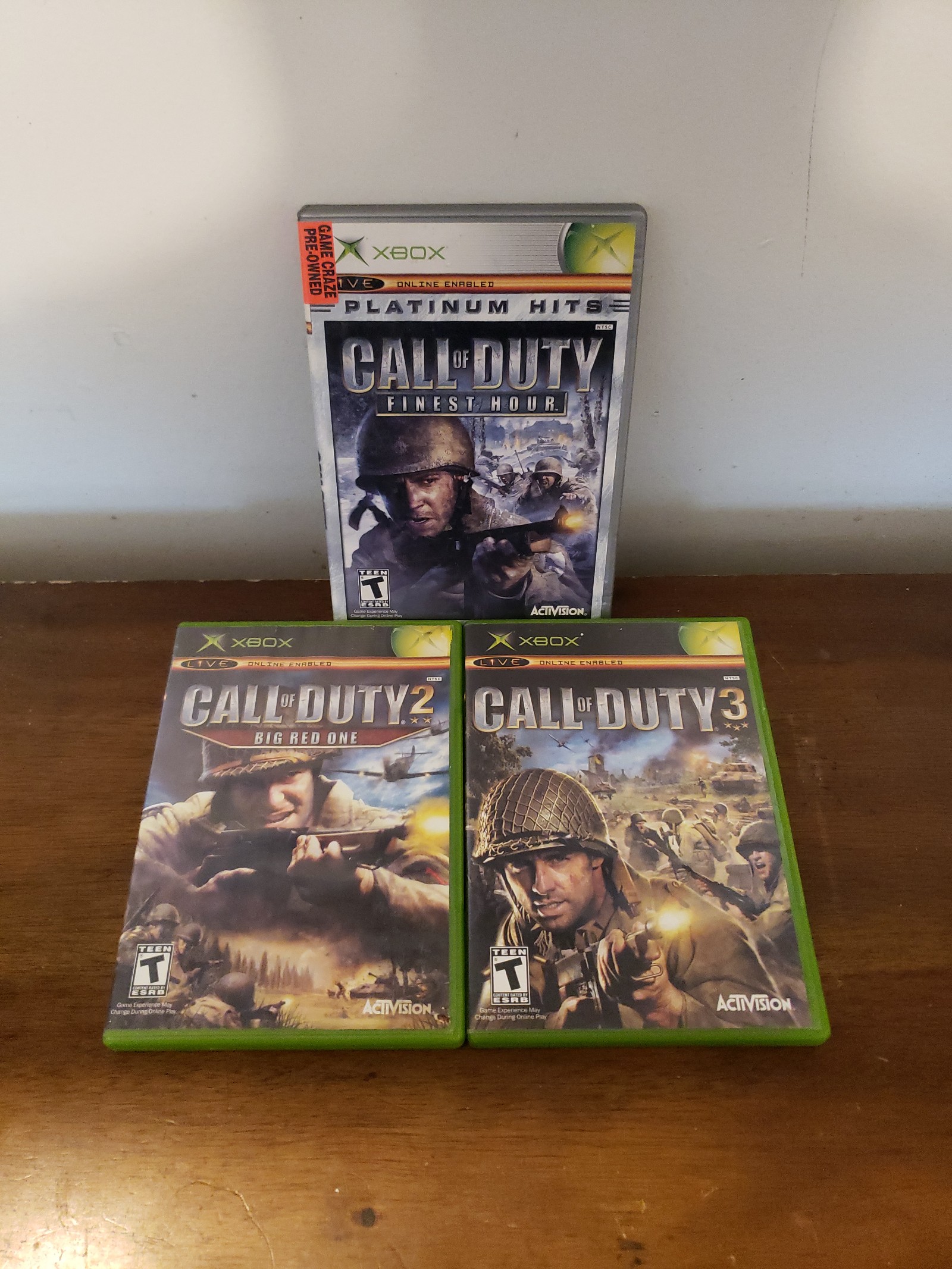 Call of Duty 1, 2 and 3 (TRILOGY) for Xbox Original