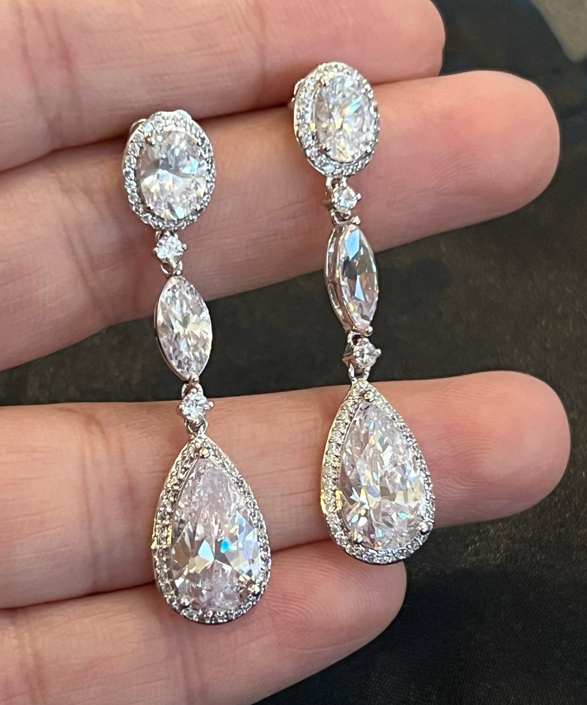 Nadri Teardrop Earrings Retail 90