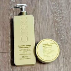 NEW CIROA manuka honey Macadamia Duo Body Butter & Body Wash Gift Set 33.8, 15.8