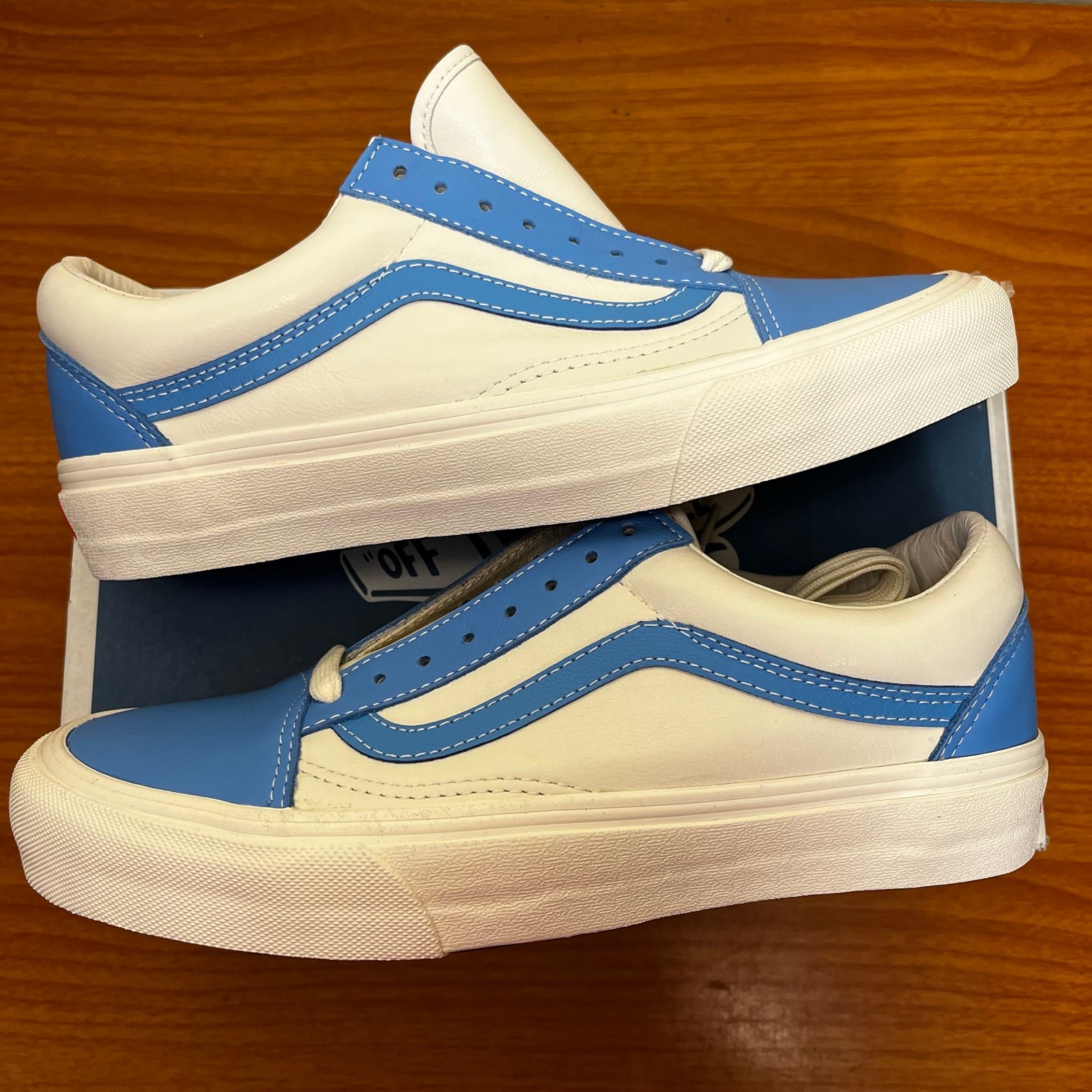 【VANS】Old Skool - Denim Blue: Marshmallow◆VN000D7Z7Z21◆ Kid's Vans Old Skool Denim – Oneness Boutique