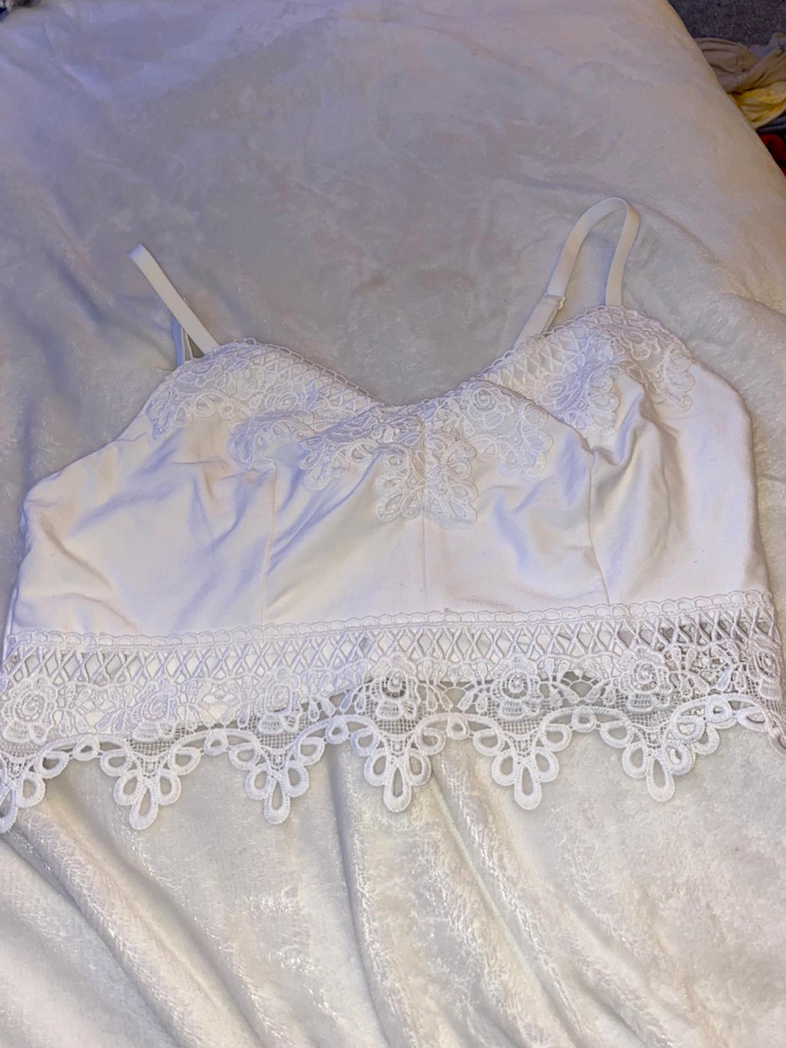 white bralette