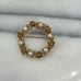 Vintage Lisner real pearl floral brooch