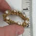 Vintage Lisner real pearl floral brooch
