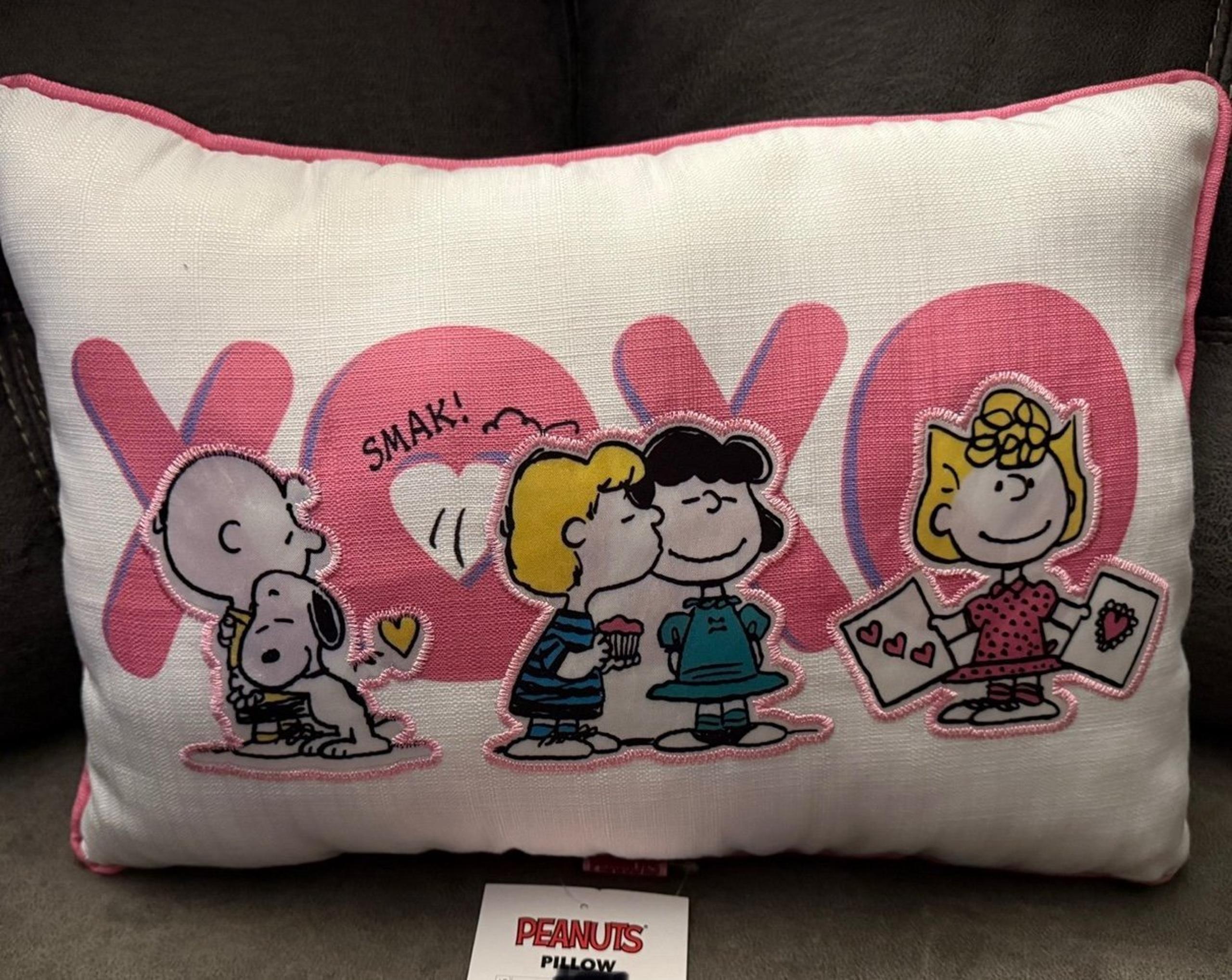 Peanuts / Snoopy XOXO Decorative Throw Pillow NWT
