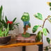 Meditating Yoga Frog Figurine Statue Home Décor for Living Room Bedroom Tabletop