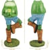 Meditating Yoga Frog Figurine Statue Home Décor for Living Room Bedroom Tabletop
