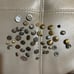 Vintage metal button lot of 45