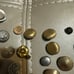 Vintage metal button lot of 45