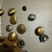 Vintage metal button lot of 45