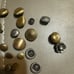Vintage metal button lot of 45